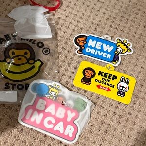 Bape Baby Milo car signs